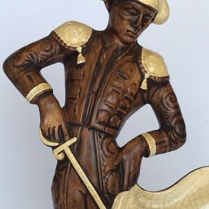 Vintage Spanish Matador Bullfighter Ceramic Figurine Statue 13" Rustic Decor